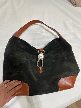 Dooney and Bourke green Leather Shoulder Bag